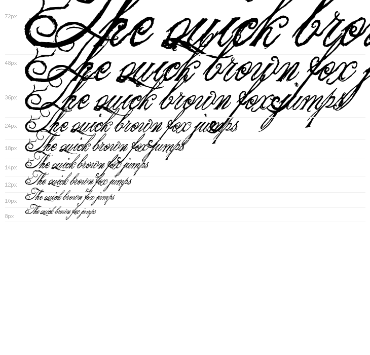 the King & Queen font Waterfall