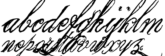 the King & Queen font Font LOWERCASE
