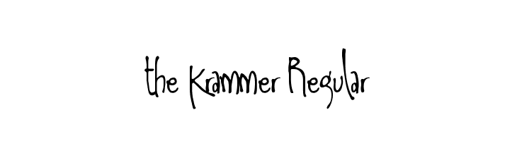 the Krammer Regular  Fuentes Gratis Descargar