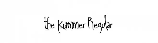 the Krammer Regular  नि: शुल्क फ़ॉन्ट्स डाउनलोड