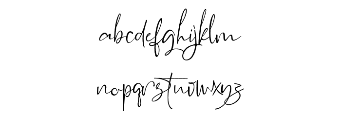 the Rochester Font LOWERCASE