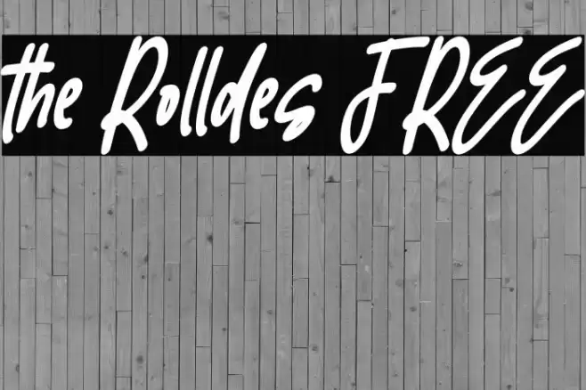 the Rolldes FREE フォント examples