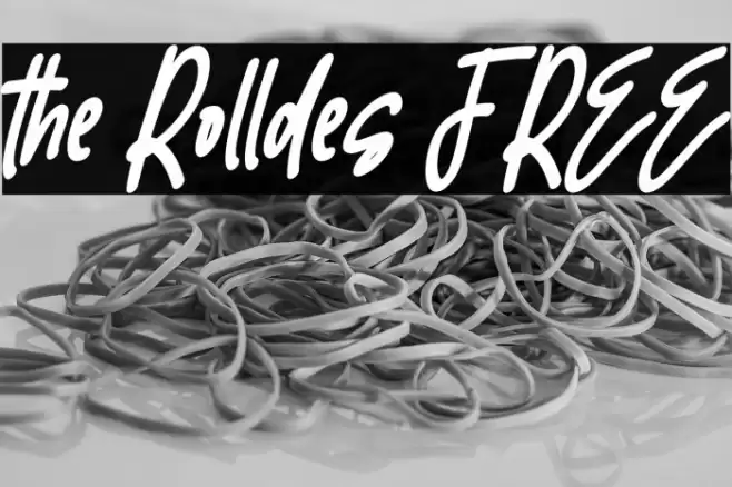 the Rolldes FREE フォント examples