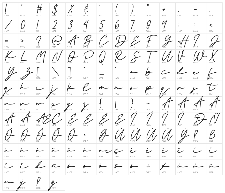 the Strong Signature Character Map