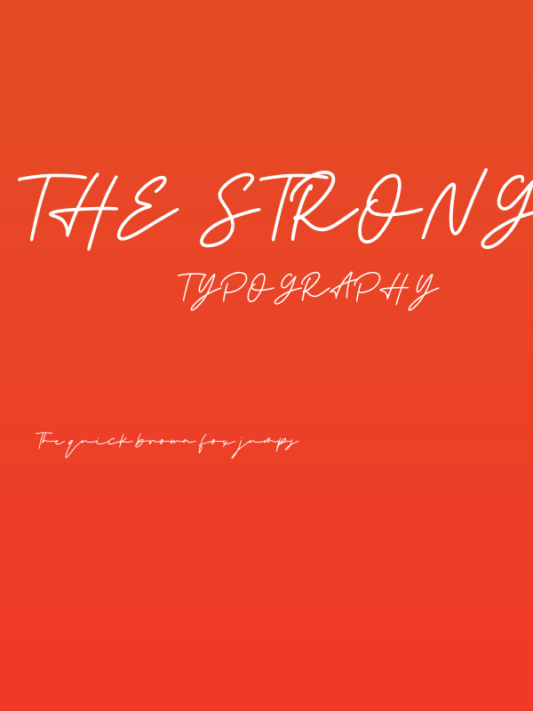 the Strong Signature Poster