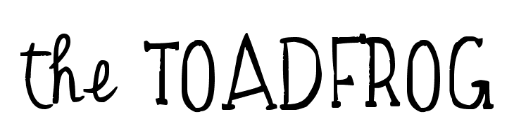 the TOADFROG Font