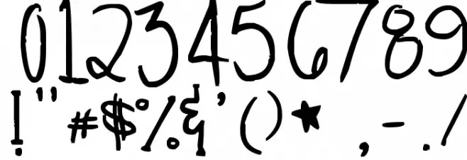 the TOADFROG Font OTHER CHARS