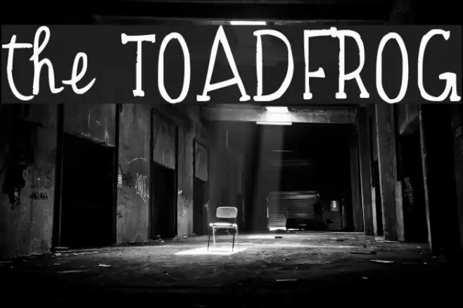 the TOADFROG Font examples