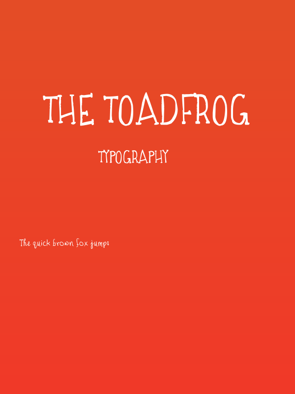 the TOADFROG Poster