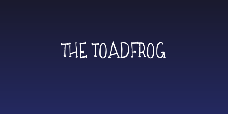 the TOADFROG Social Header