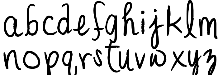 the TOADFROG Font LOWERCASE