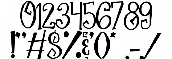 the Witch Font OTHER CHARS