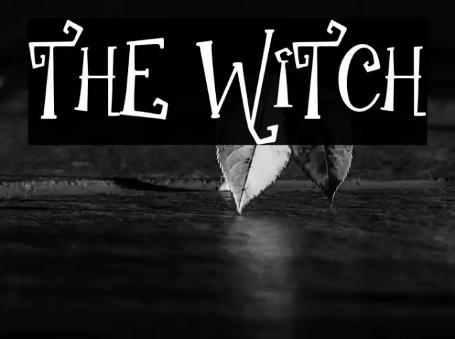 the Witch Fonte examples
