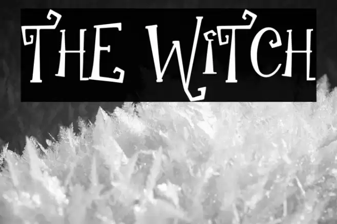 the Witch Fonte examples
