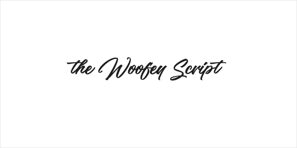 the Woofey Script Logo