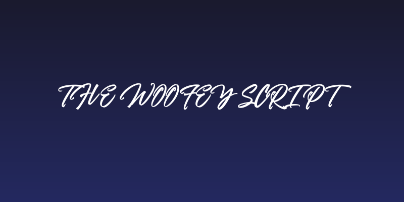 the Woofey Script Social Header