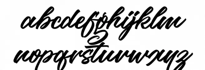 the Woofey Script Fuentes MINÚSCULAS