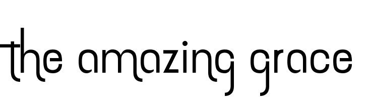 the amazing grace  font caratteri gratis