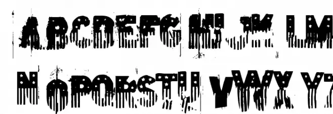the american flag Schriftart Groß