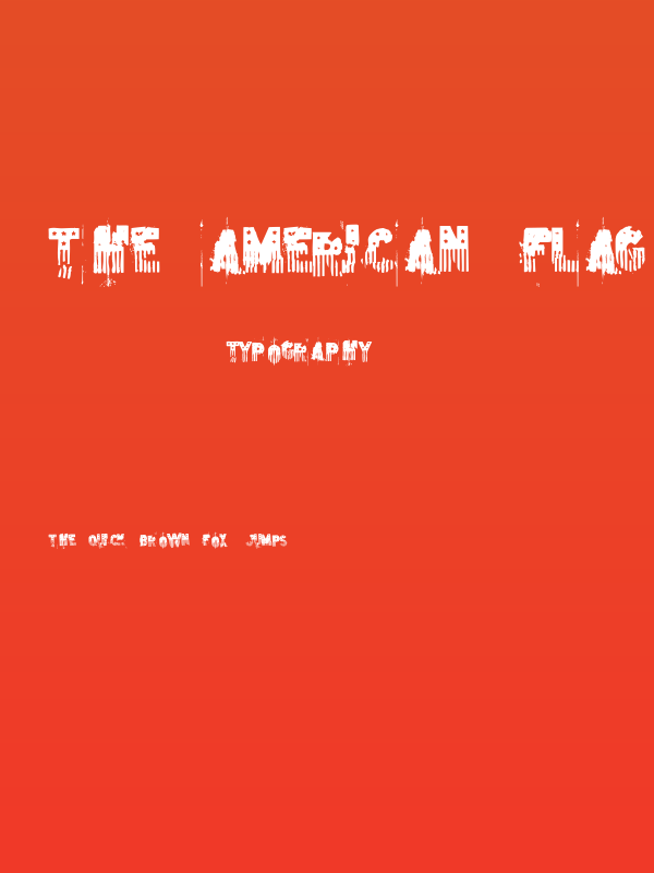 the american flag Poster