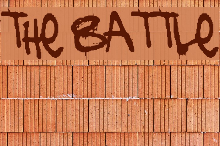 the battle Font examples