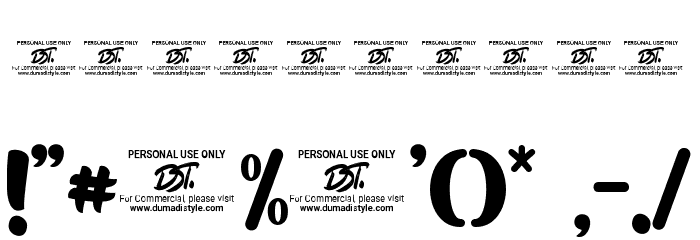 the beauty Font OTHER CHARS