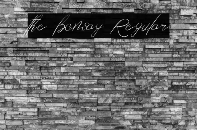 the bonsay Regular خط examples