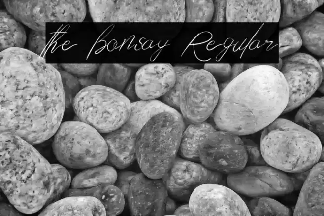 the bonsay Regular خط examples