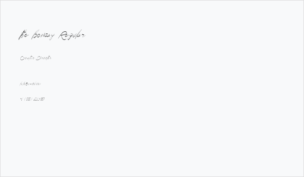 the bonsay Regular Business Card