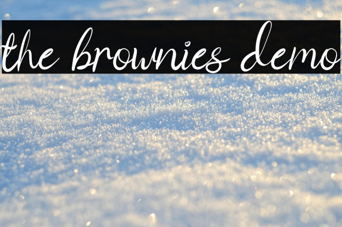 the brownies demo Example 1