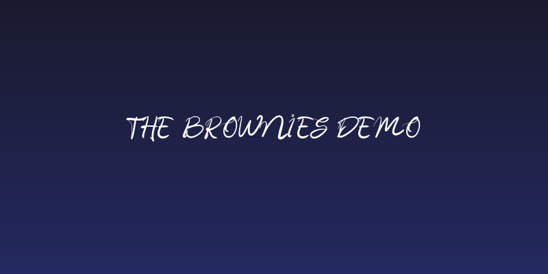 the brownies demo Social Header