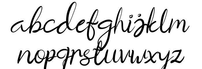 the brownies demo Font LOWERCASE
