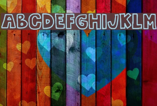 the bubble letters Example 2