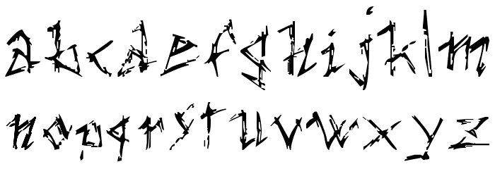 the dark ages Font LOWERCASE
