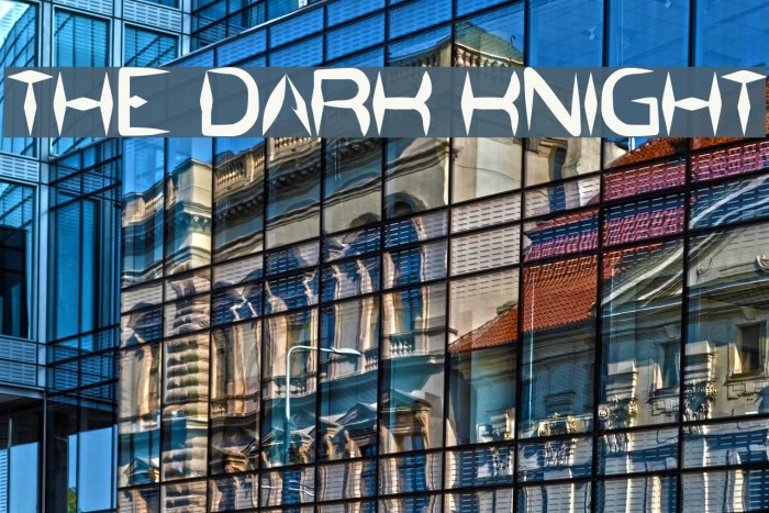 the dark knight Font examples