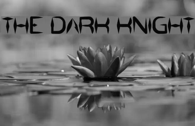 the dark knight Font examples
