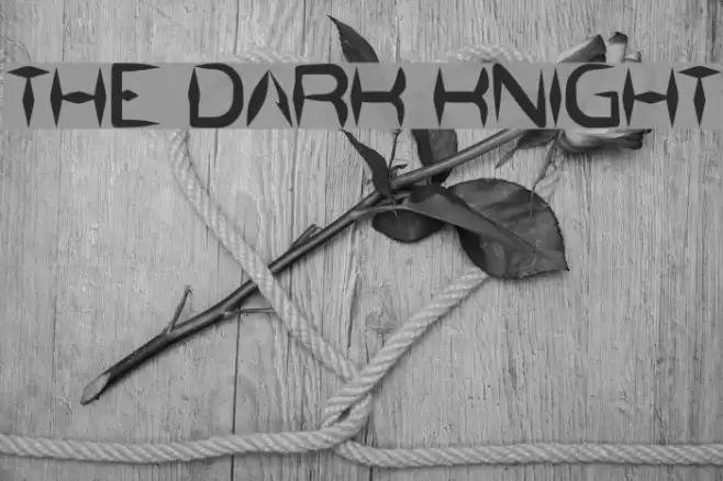 the dark knight Font examples