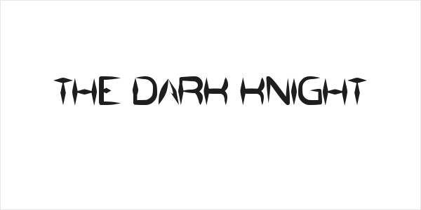 the dark knight Logo
