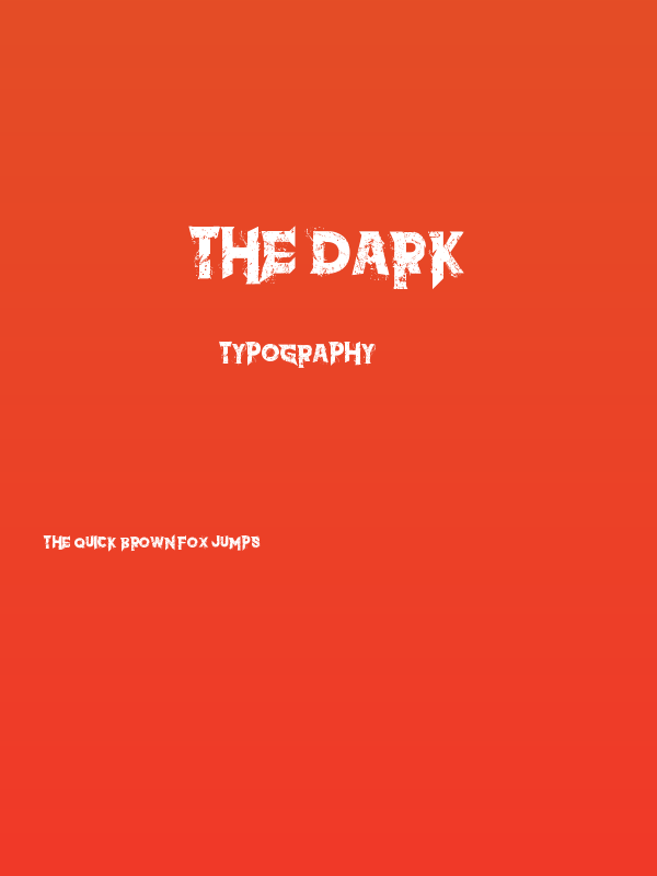 the dark Poster