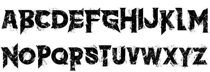 the dark Font LOWERCASE