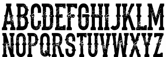 the dead saloon Regular Font OTHER CHARS