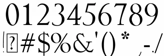 the do Font OTHER CHARS