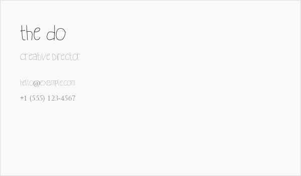 the do Business Card