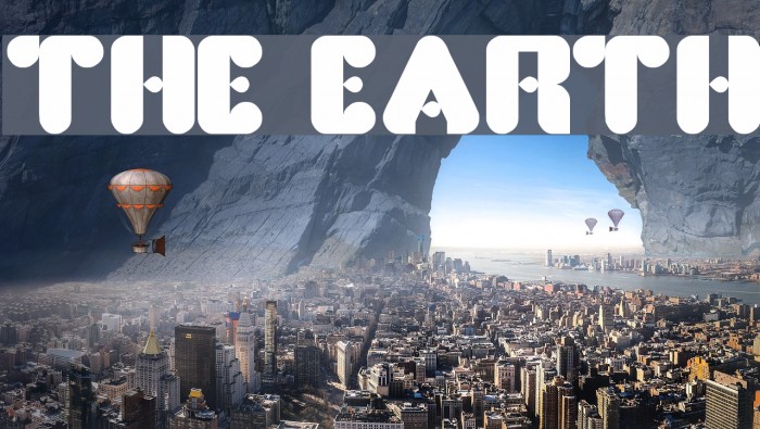 the earth Font examples