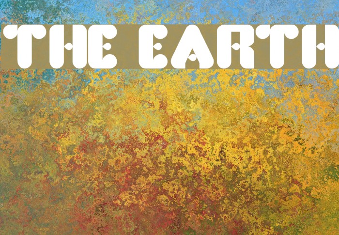 the earth Font examples