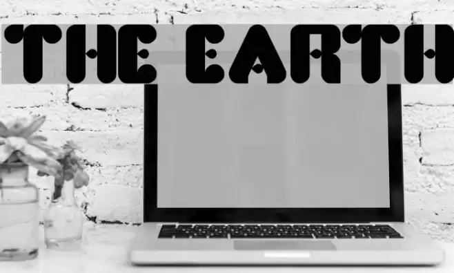 the earth Font examples