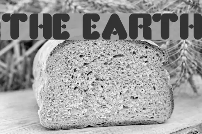 the earth Font examples