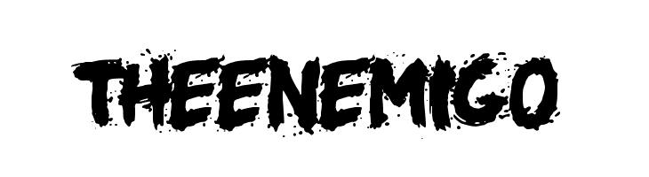 the enemigo  Frei Schriftart Herunterladen