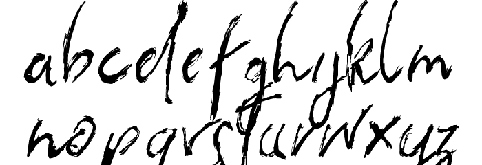the flashter Font LOWERCASE