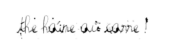the haine au carre !  baixar fontes gratis